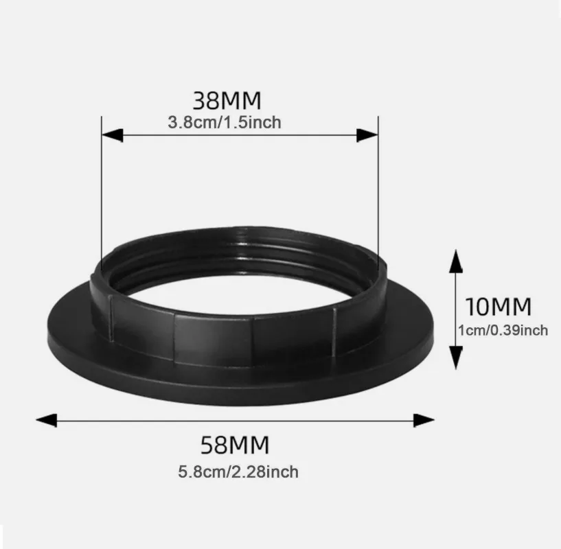 Set of 4 E27 Lampshade Rings – Simple Fix, Instantly Complete — photo 4
