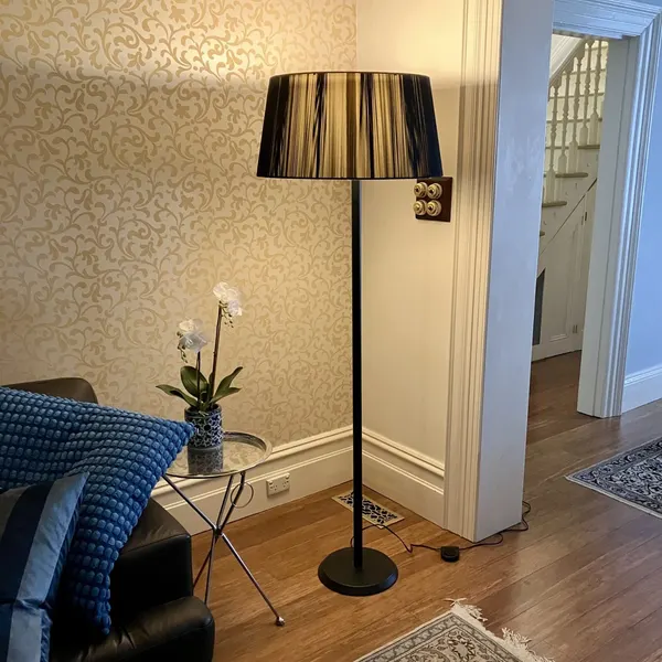 Black Art Deco Floor Lamp – Elegant Light That Changes a Room