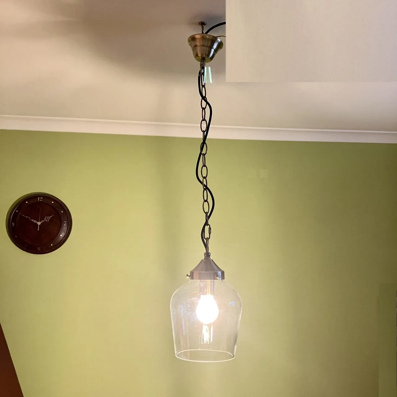 Contemporary Mid-Century Style Glass Pendant Ceiling Light — photo 2