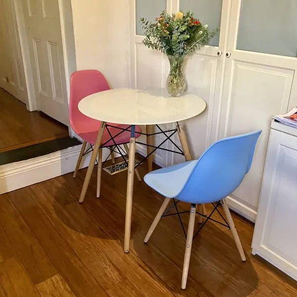 Removable Glass Top Replica secondhand Dining Table
