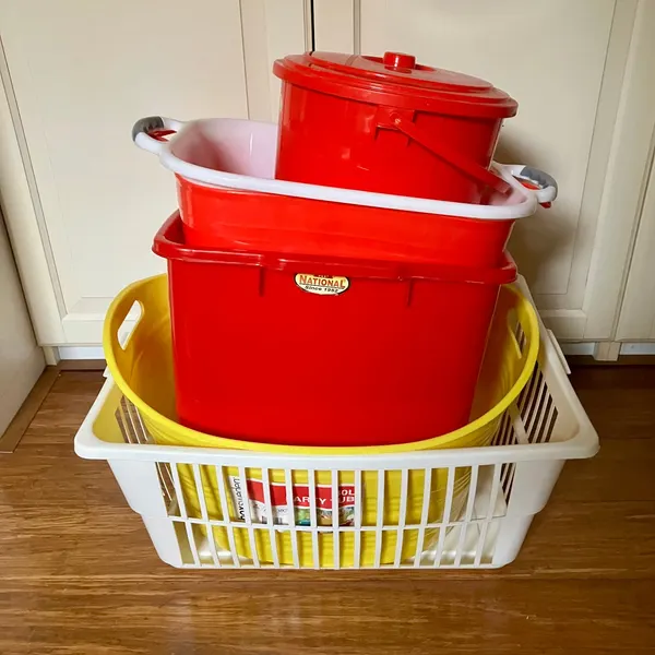 6-Piece Plastic Storage Collection, Original Cost $165