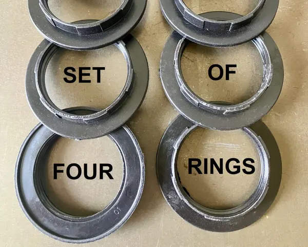 Set of 4 E27 Lampshade Rings – Simple Fix, Instantly Complete