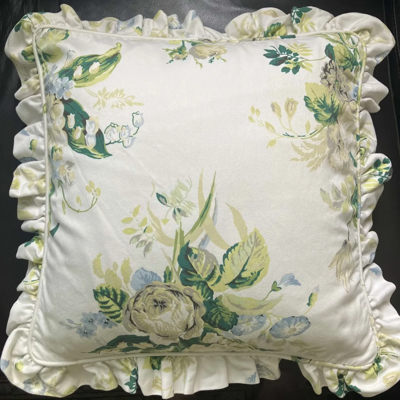 Clean Vintage Pair of Laura Ashley Winter Lily cushions — photo 3