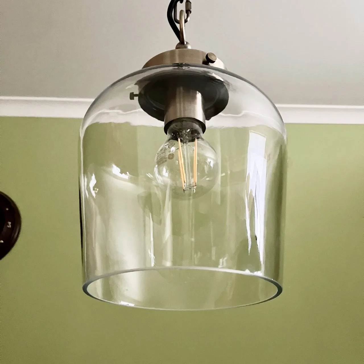 Contemporary Mid-Century Style Glass Pendant Ceiling Light — photo 3