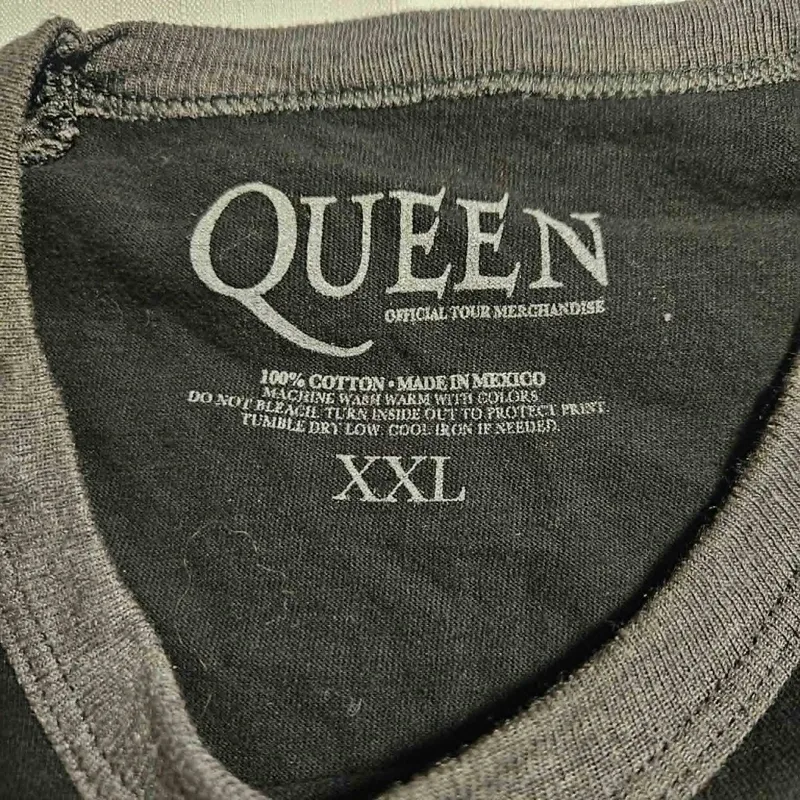 Official Queen Band Crest Logo Raglan Baseball Tee - Size XXL — photo 4