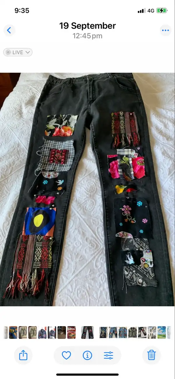 Upcycled jeans