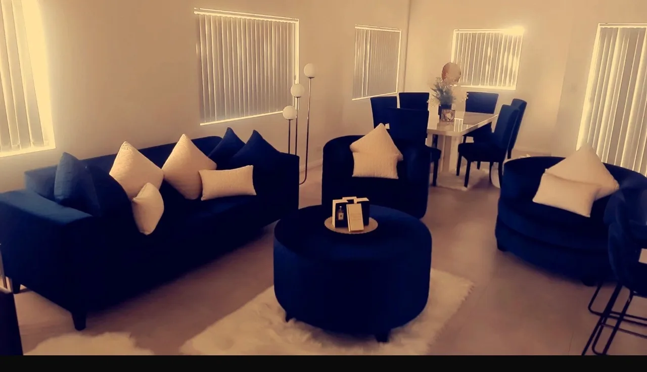 6 Dining Chairs + 2 Large Round Single Seater Sofa's + 1 Long 3 seater Sofa — photo 2