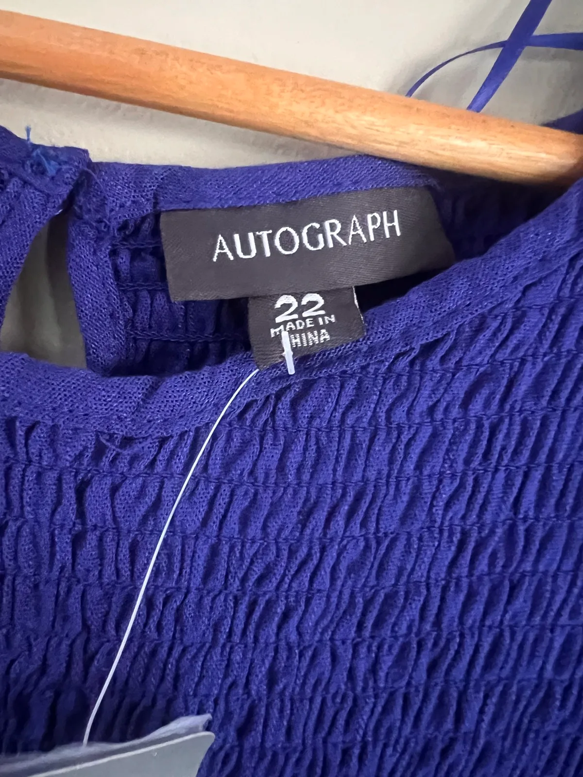 Autograph Size 22 Shirred Short Sleeve Dress — photo 4