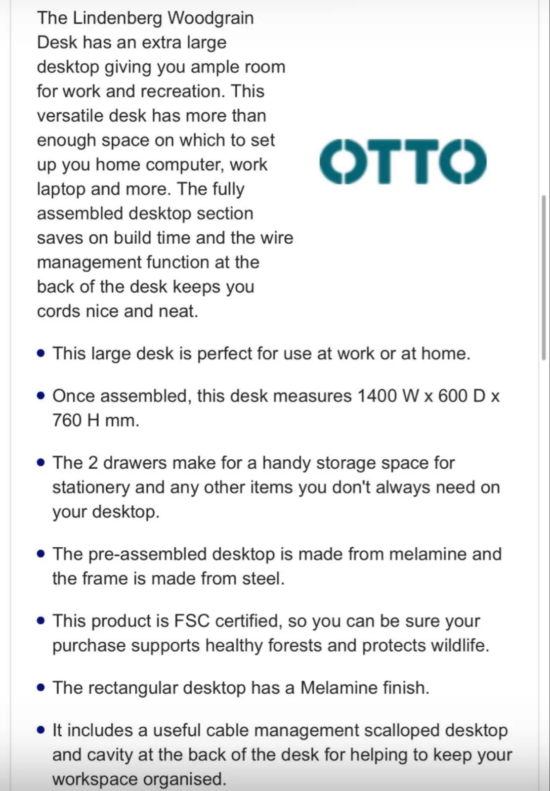 Otto work desk multi function — photo 5