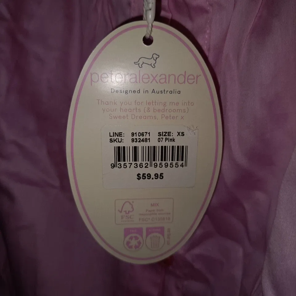 Peter Alexander Pink PJ Loungewear Piece - Size XS - Australian Designer — photo 6