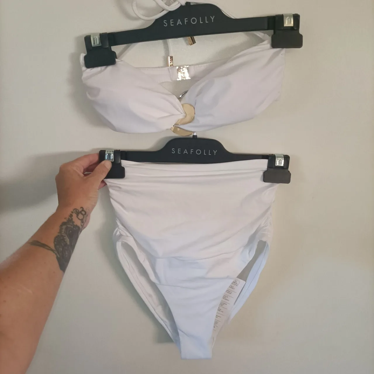 NWT Melissa Odabash White Bikini Set - Phoenix Top & Ancona Bottoms - Size AU 6 — photo 2