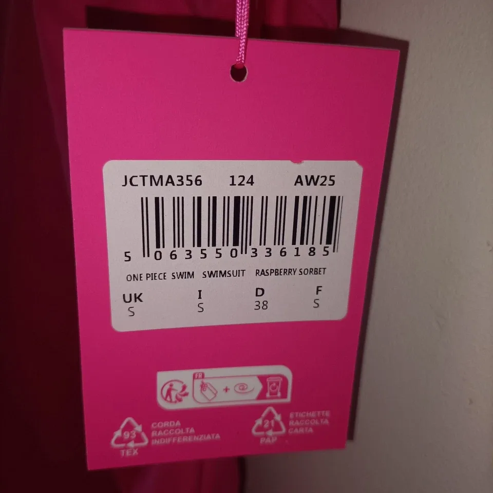 Juicy Couture Sport One Piece Swimsuit Hot Pink NWT Size S 90s Style — photo 6