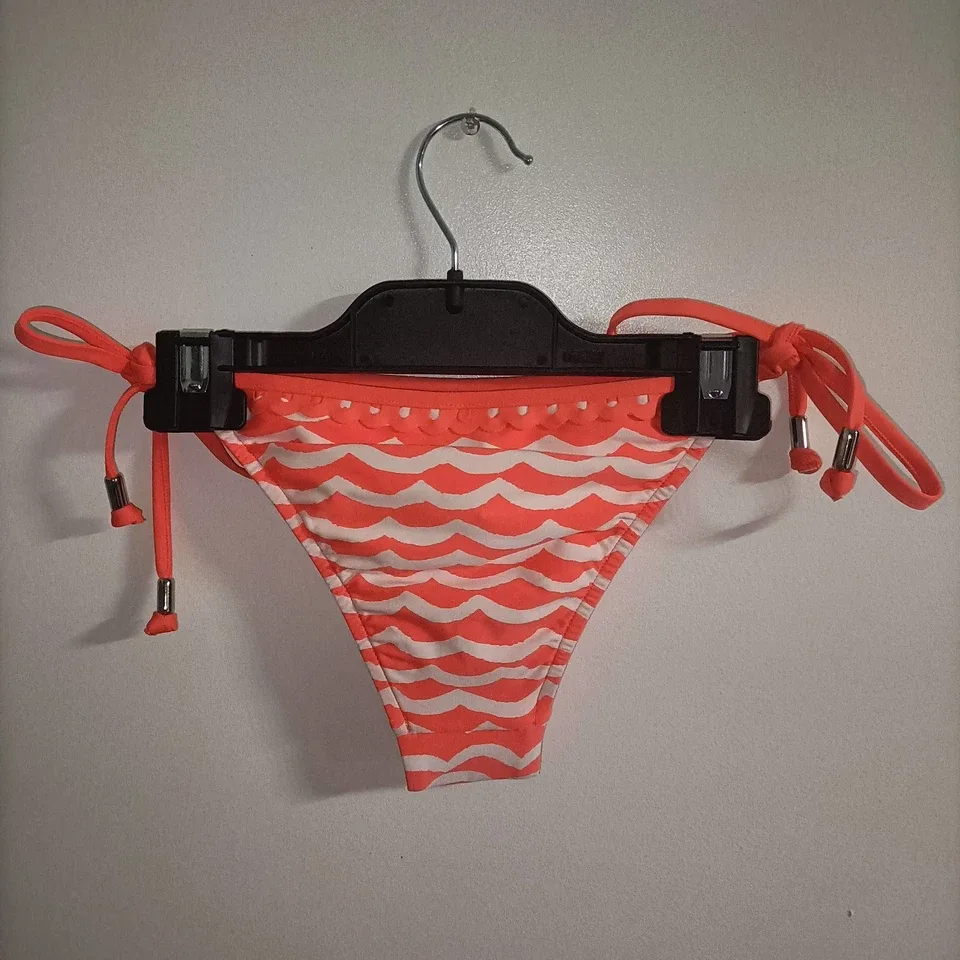 NWT Seafolly Tidal Wave Brazilian Bikini Bottom Nectar White Sz 8 RRP $79.95 — photo 3