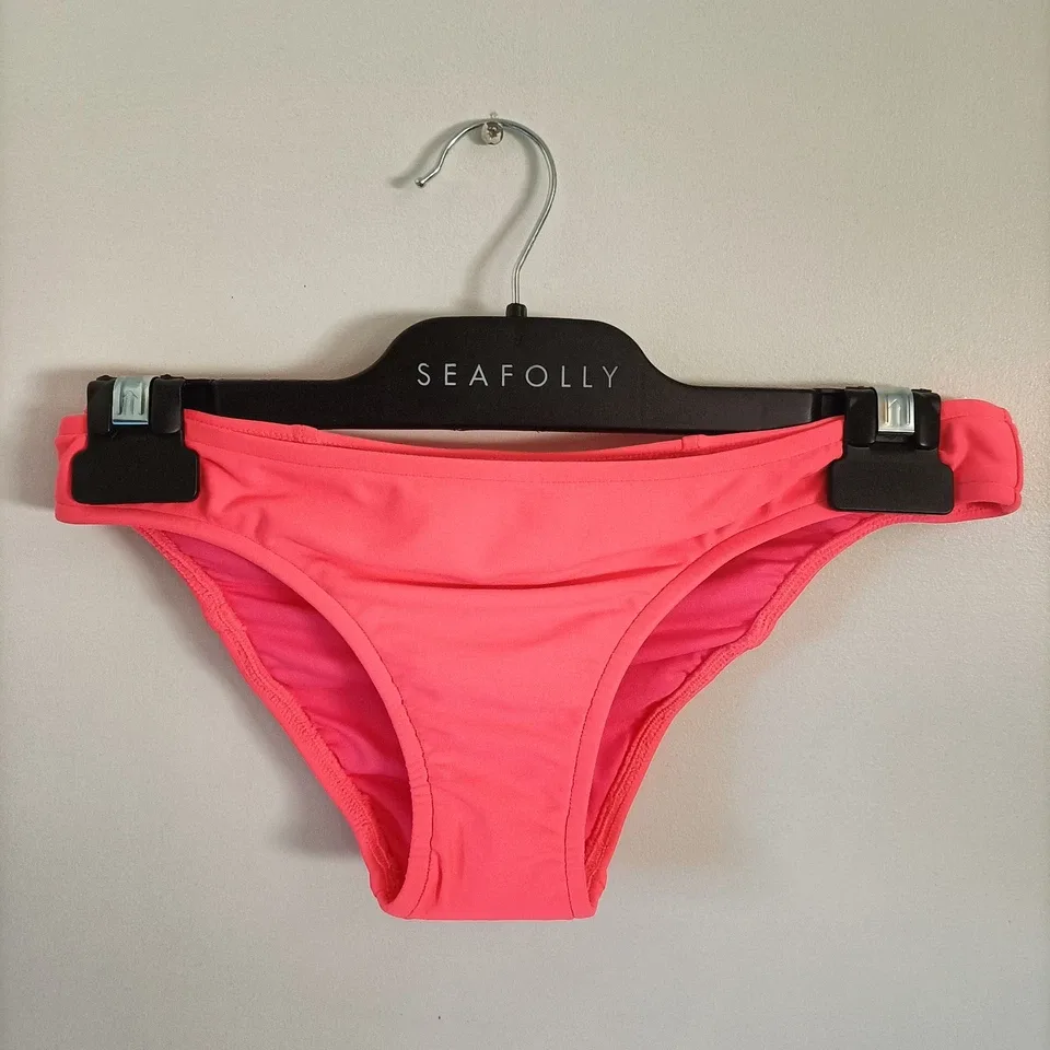 Seafolly Goddess Bow Back Brazilian Bikini Bottom Red Hot Sz 12 RRP $64.95 — photo 2