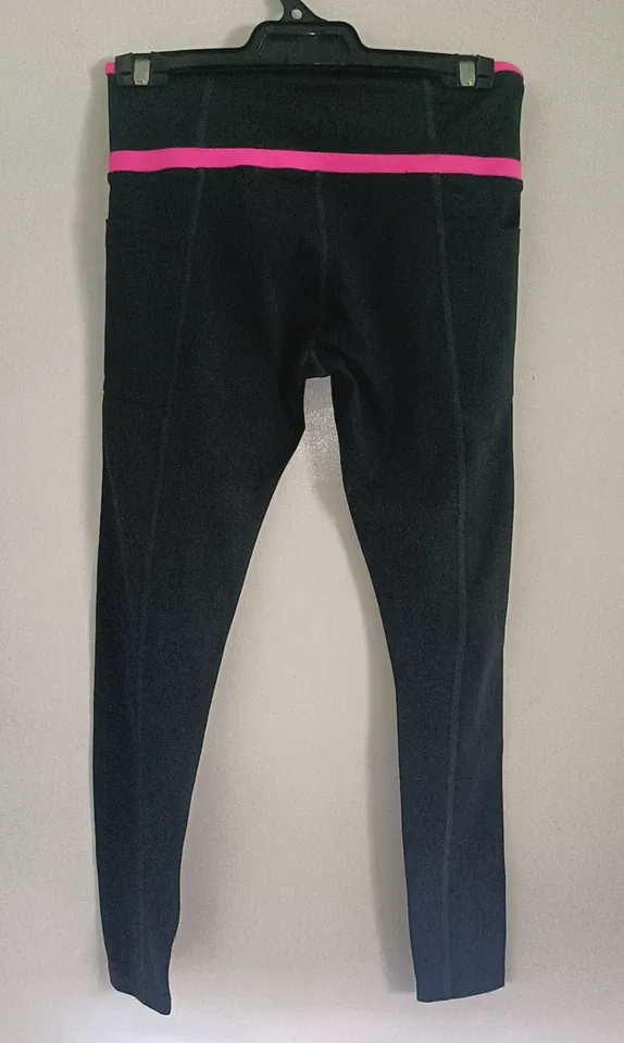 New Juicy Couture Black Leggings Pink Activewear Women’s Size S — photo 3