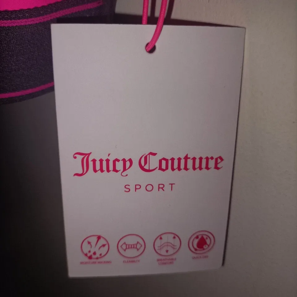 Juicy Couture Sport Women's Size L Pink Half-Zip Cropped Top — photo 7