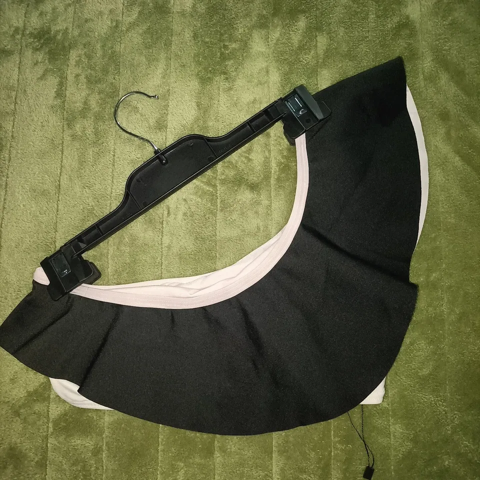 ba&sh Paris Ruffle Bikini Top Black/White Frill Size 10- RRP $180+ — photo 3