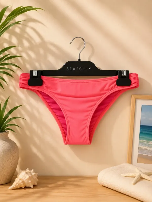Seafolly Goddess Bow Back Brazilian Bikini Bottom Red Hot Sz 12 RRP $64.95