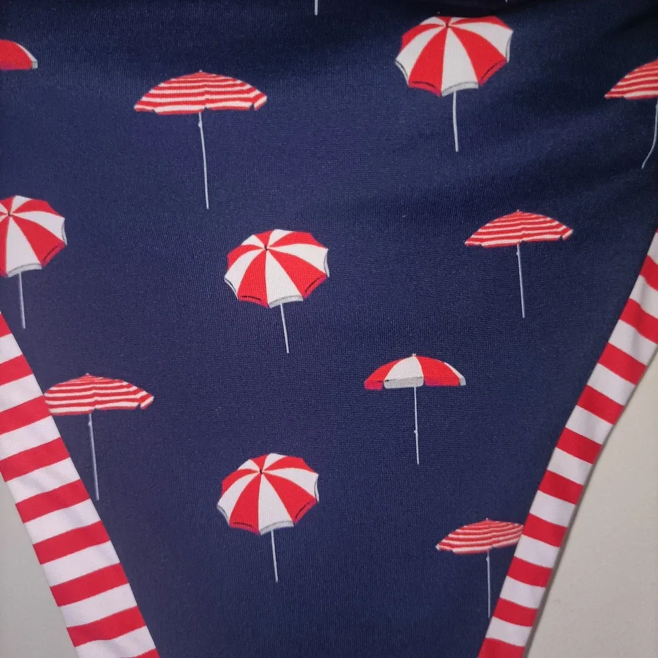 SEAFOLLY Riviera Coast Brazilian Tie Side Bikini Bottom Indigo Blue Size 8 NWT — photo 4
