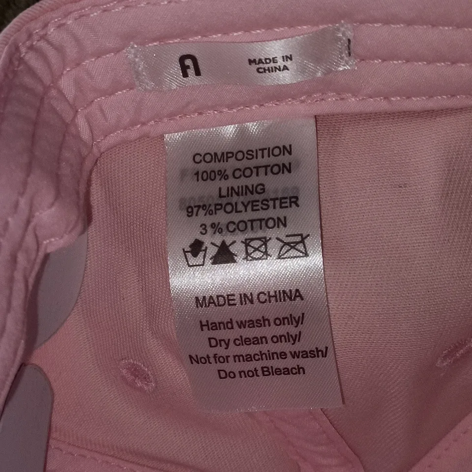 Furla Classic Baseball Cap Women’s Pink Adjustable Size 56 Cotton Twill Logo — photo 4