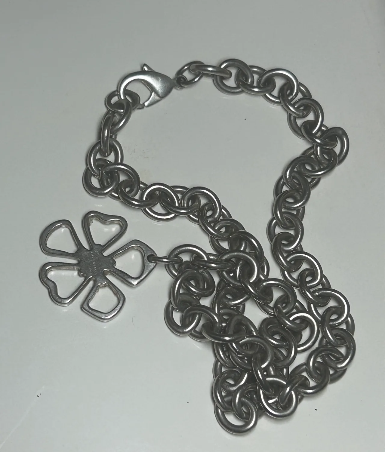 Authentic Vintage Tiffany & Co. Open Flower / Daisy Stencil Tag Piece — photo 3