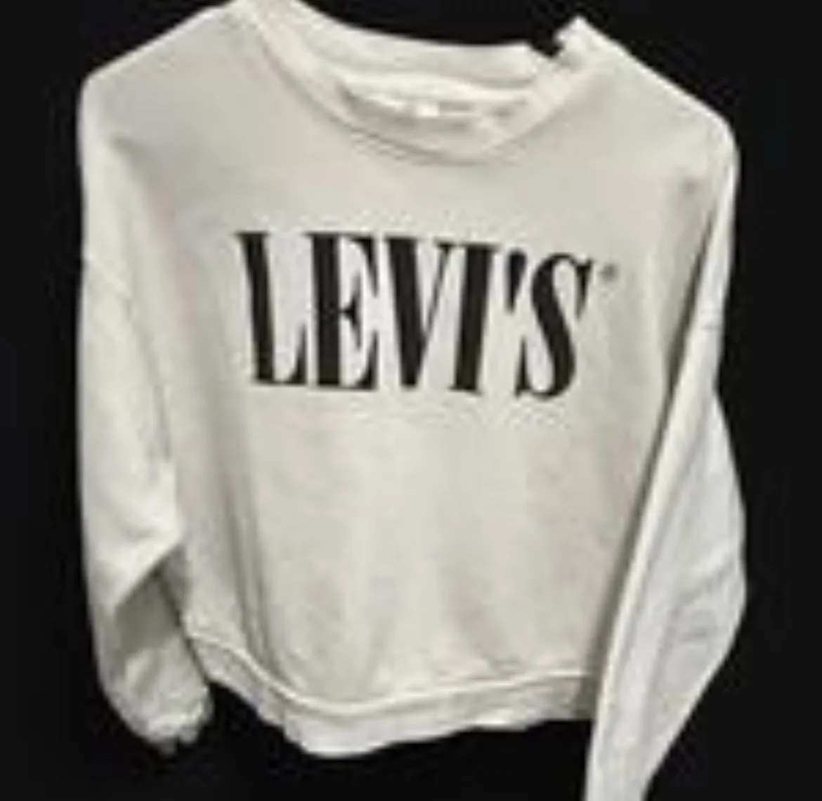 Levi's white cropped sweatshirt – photo 2