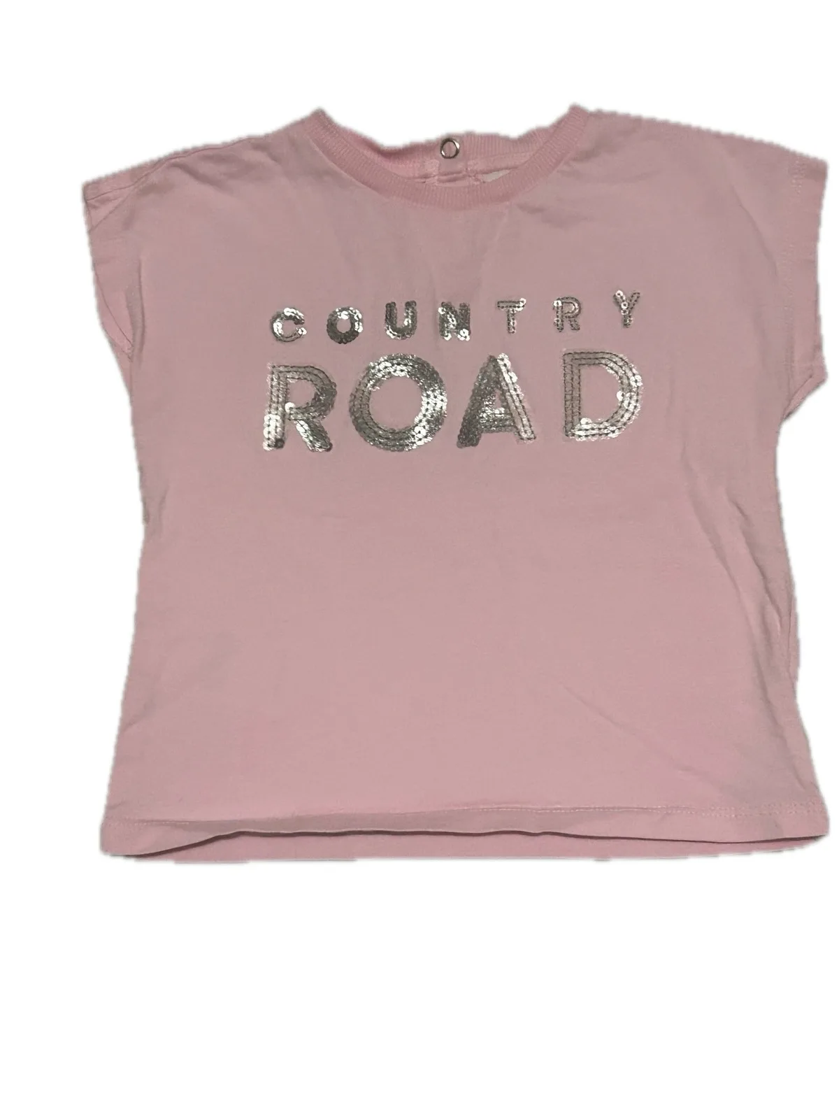 Country Road Baby Girls Pink Sequin Logo Tee | Size 18-24 Months — photo 4
