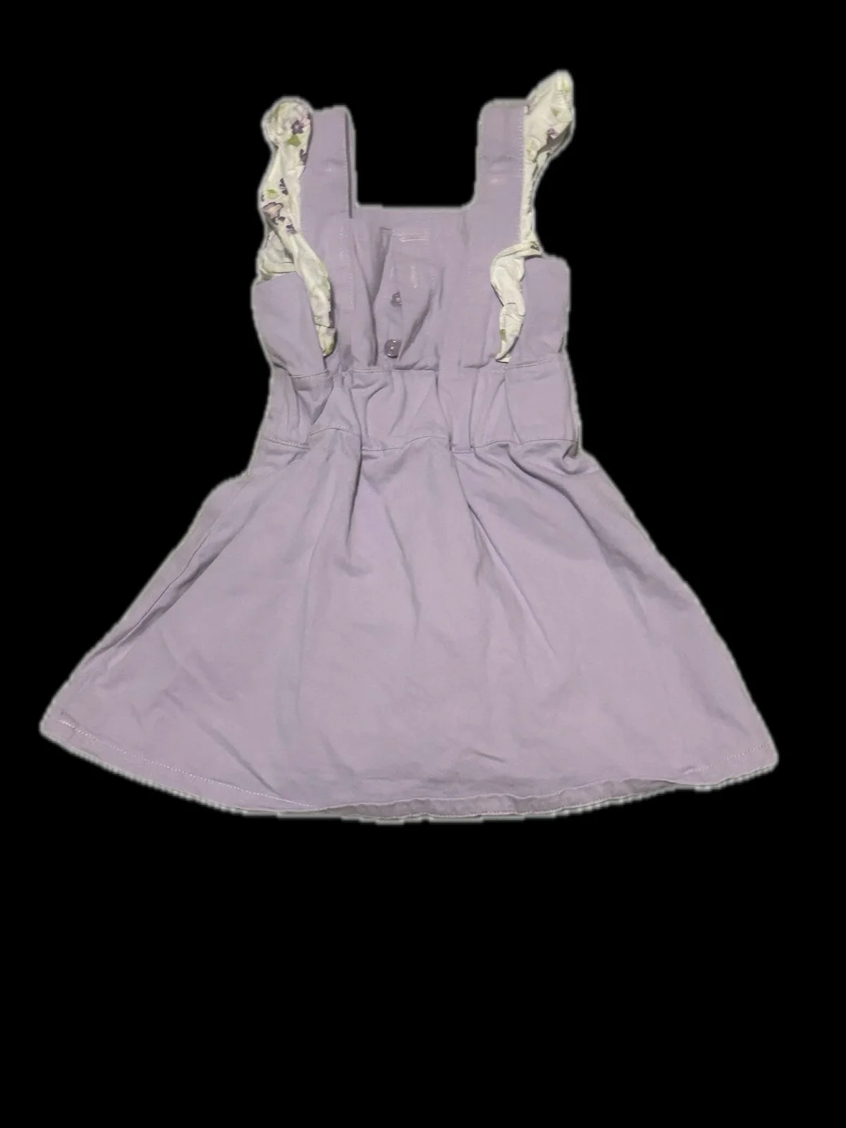 Rocca Madden Toddler Girls Lilac Floral Pinafore Apron Dress | Size 2 Years — photo 2