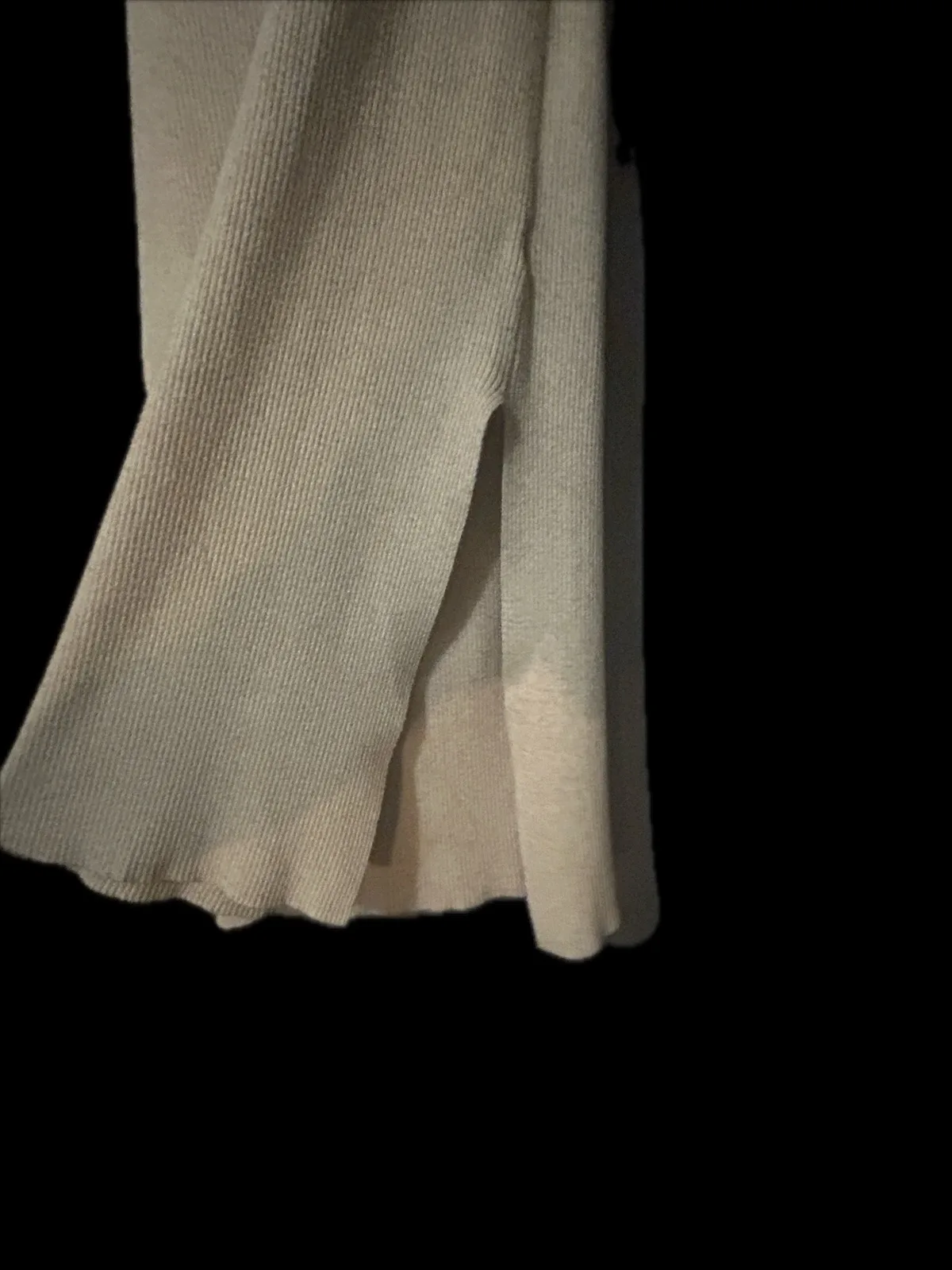 Aryana Beige Ribbed Knit Cut-Out Back Midi Dress - Size S (RRP ~$70) — photo 5