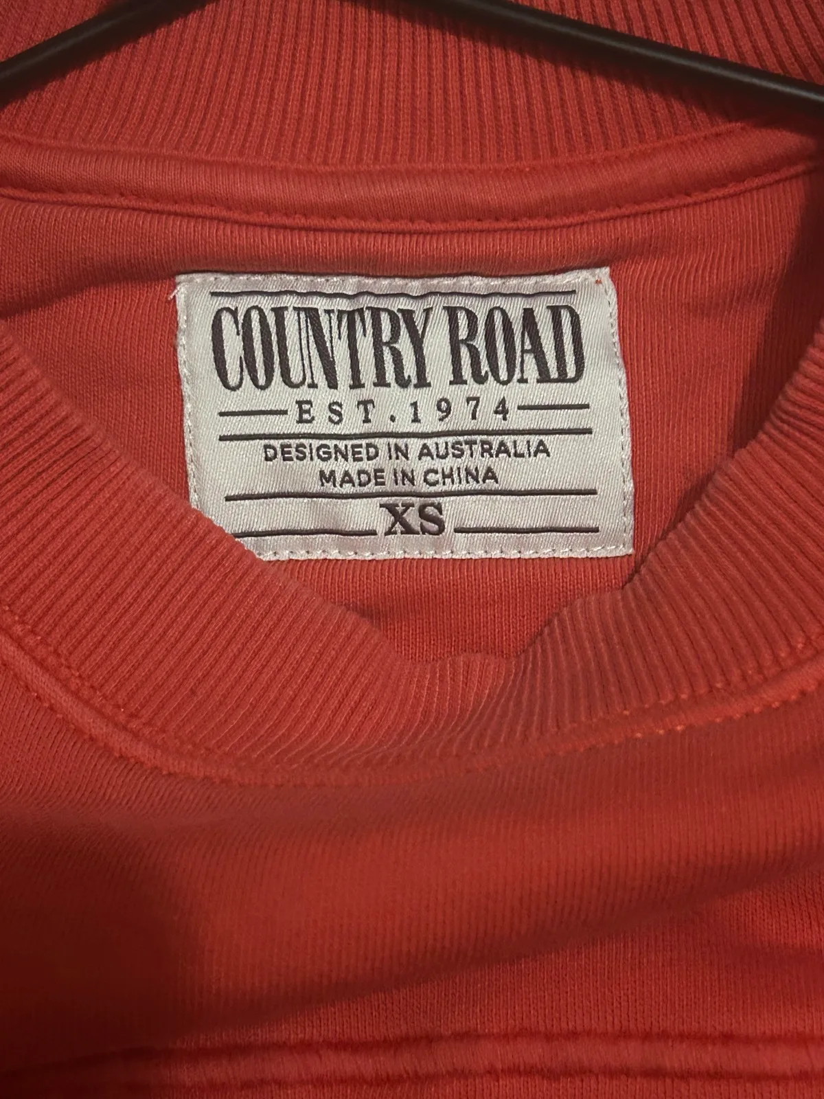 Country Road Heritage Embroidered Crewneck Sweatshirt - Red/Melon — photo 4