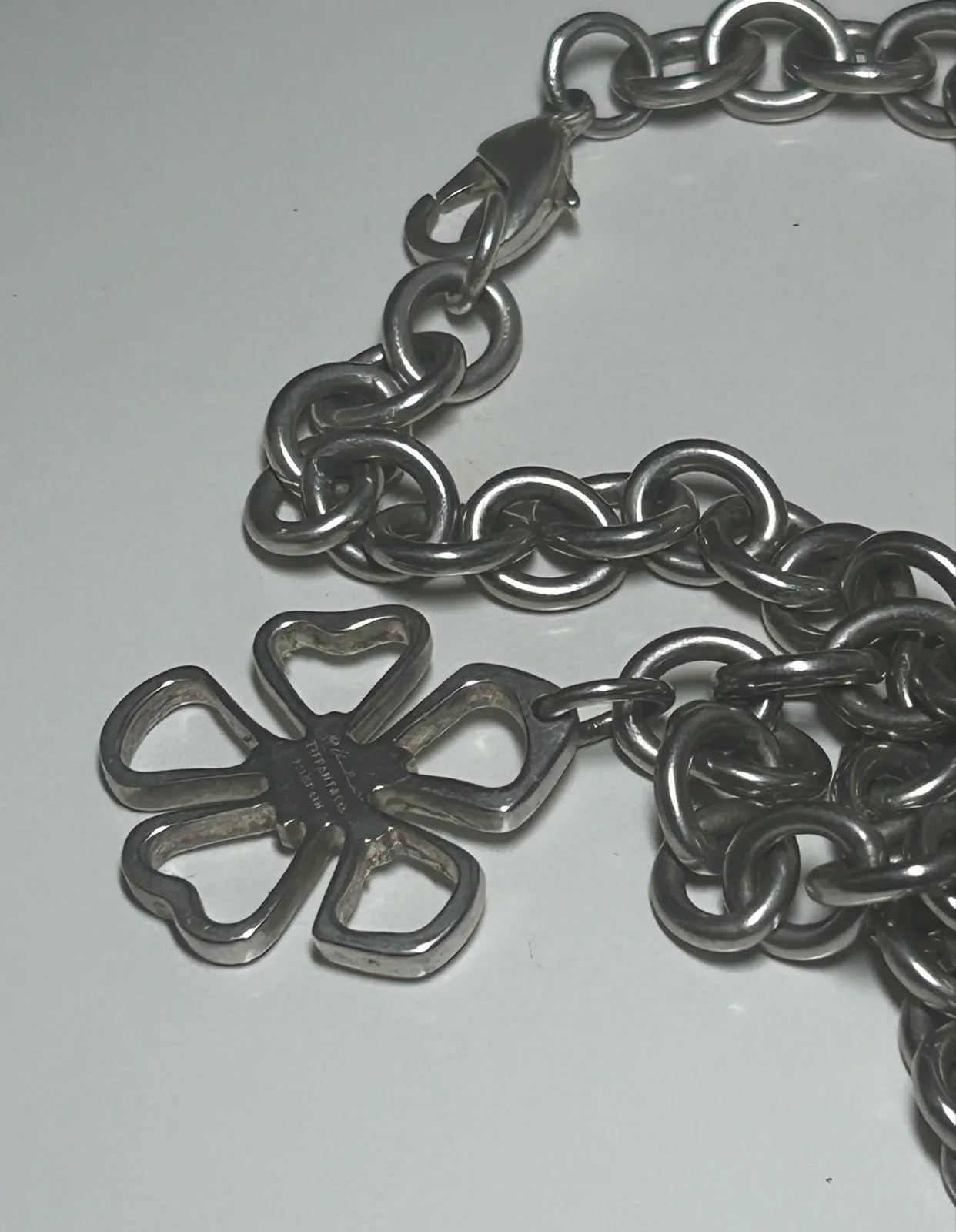 Authentic Vintage Tiffany & Co. Open Flower / Daisy Stencil Tag Piece — photo 6