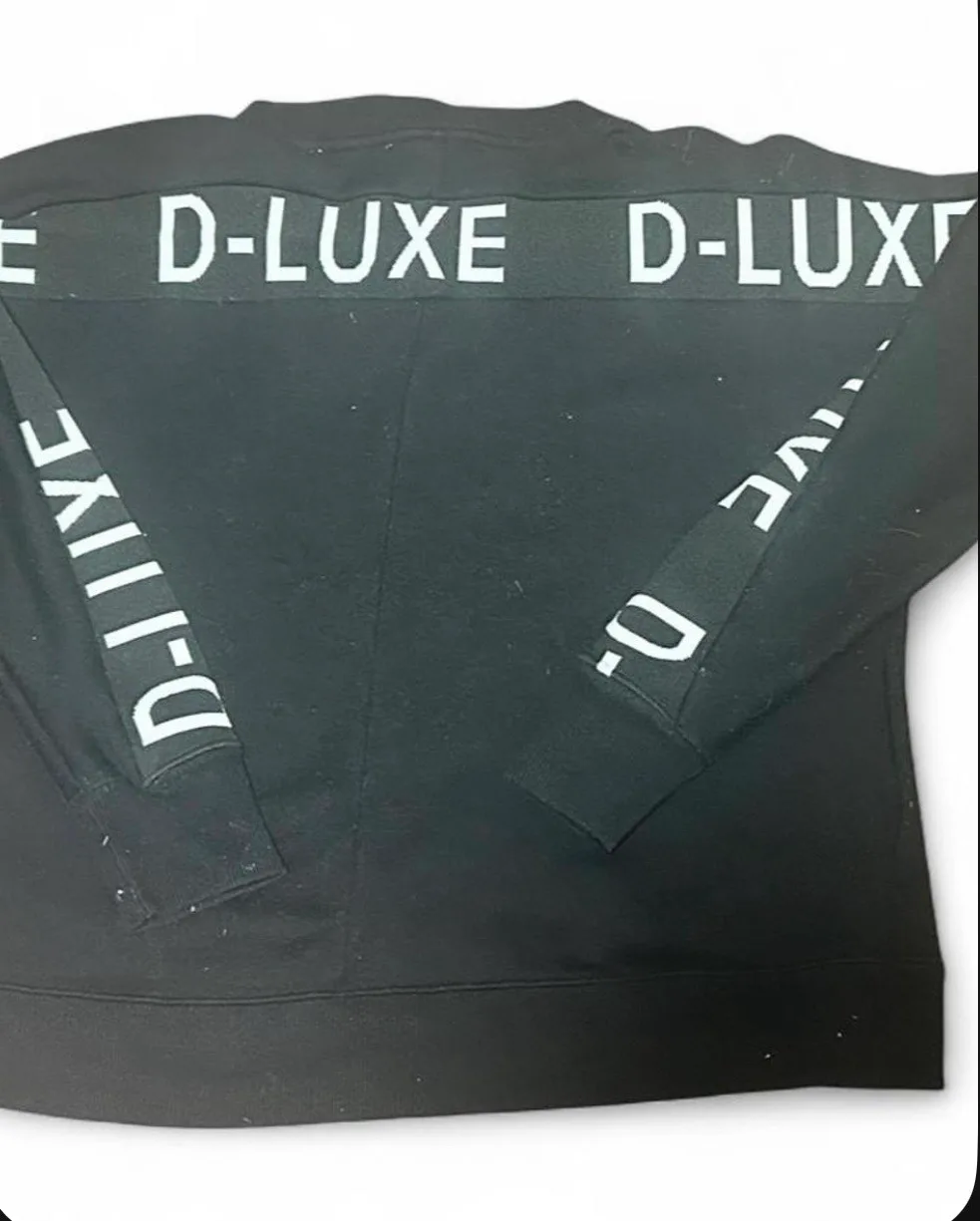DECJUBA D-Luxe Logo Panel Knit Jumper - Black 🖤Size: small — photo 3