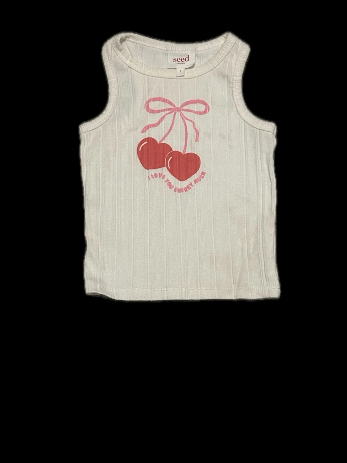 Seed Heritage Toddler Girls Cherry Corduroy Pinafore Dress | Size 2 — photo 5