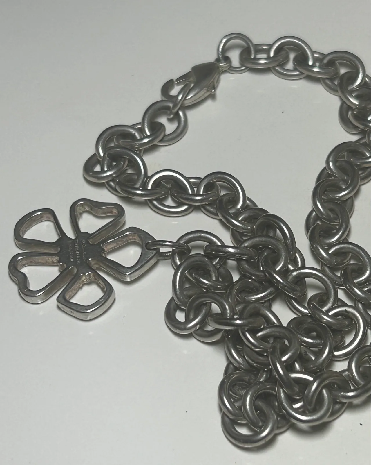 Authentic Vintage Tiffany & Co. Open Flower / Daisy Stencil Tag Piece — photo 2