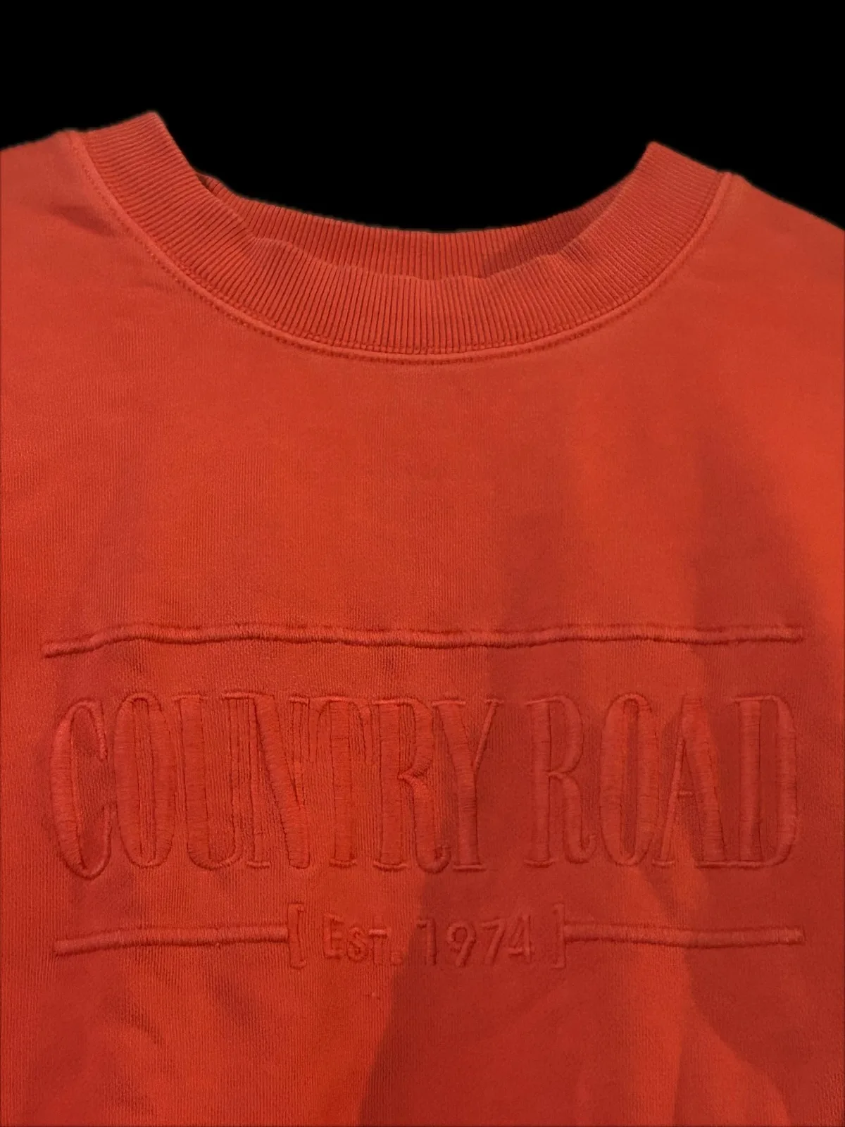 Country Road Heritage Embroidered Crewneck Sweatshirt - Red/Melon — photo 2