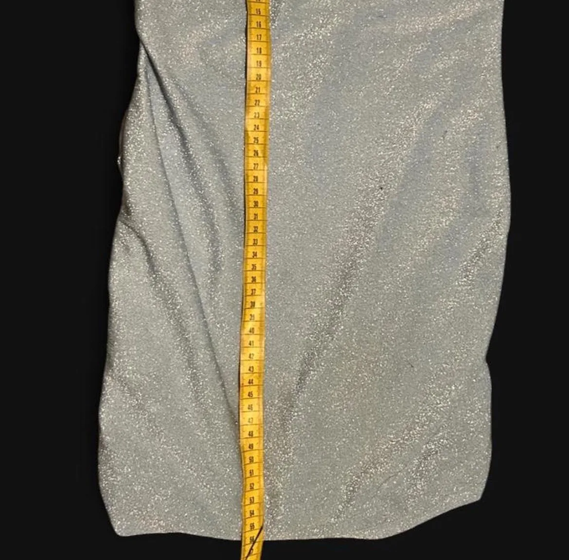 Superdown Ice Blue Metallic Glitter Halter Mini Dress - XS / XXS (Tiny Fit!) — photo 5