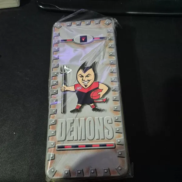 Offical AFL Melbourne Demons Storage Tin