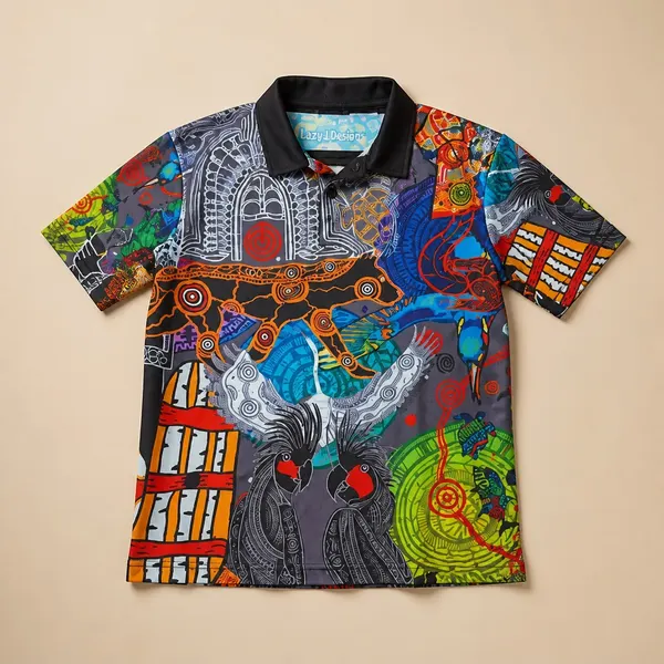 Vibrant Bwtribal Polo Shirt