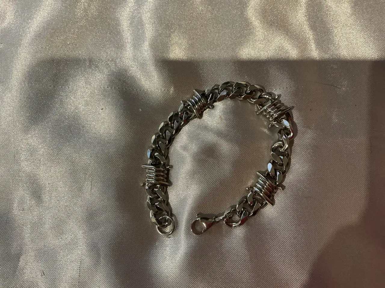 stainless steel curb chunky Bracelet – photo 2