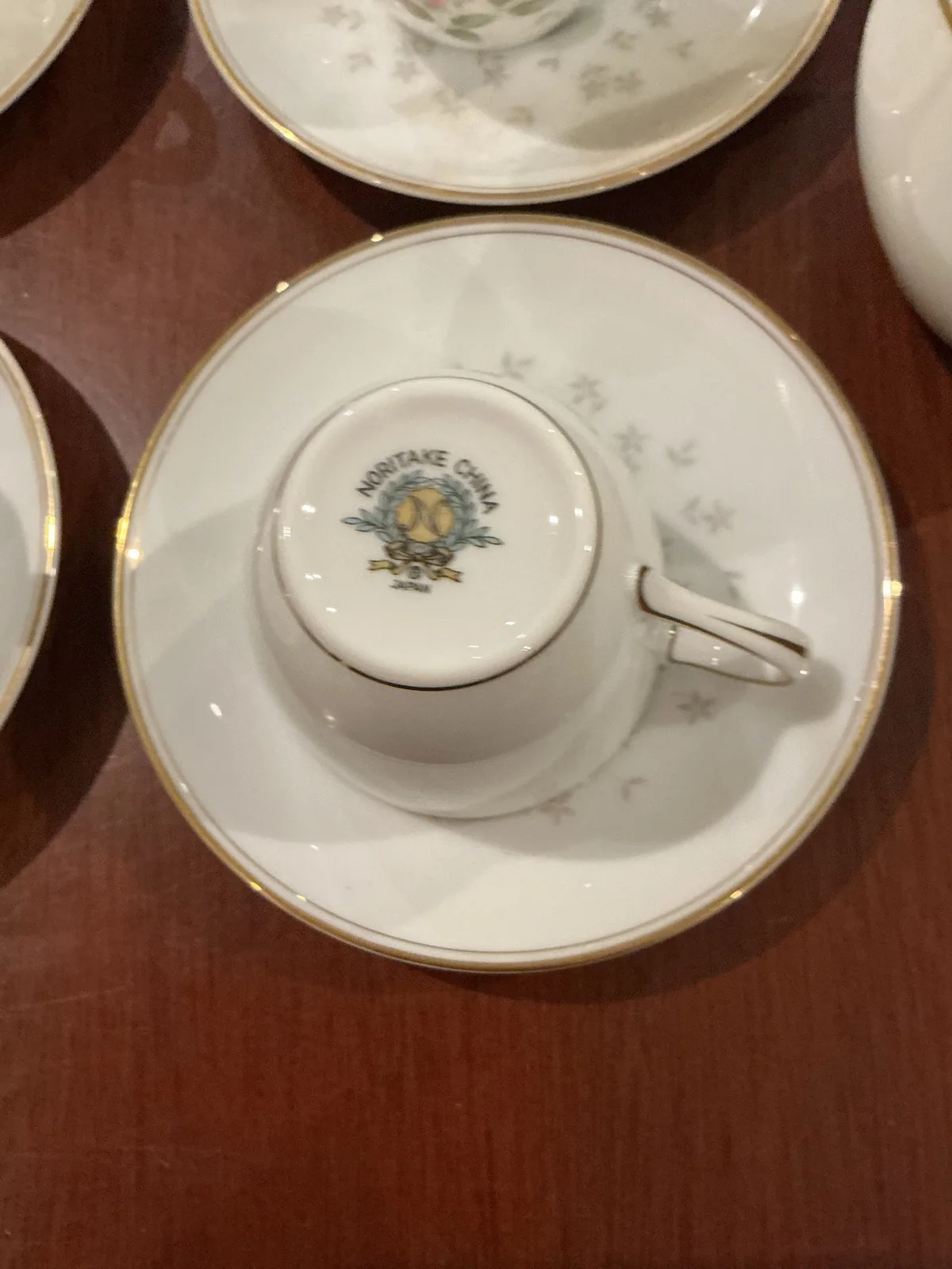 Elegant Noritake Rosebud Coffee Set — photo 3