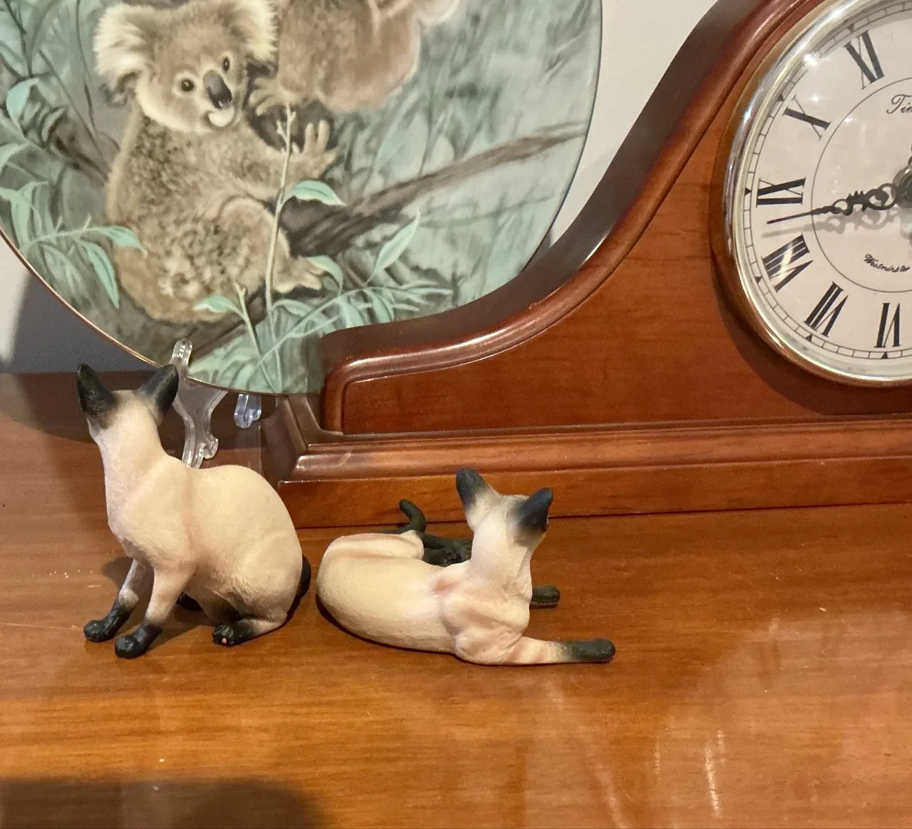 siamese cat pair figurines – photo 3
