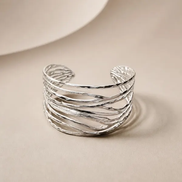 stainless steel cuff bangle
