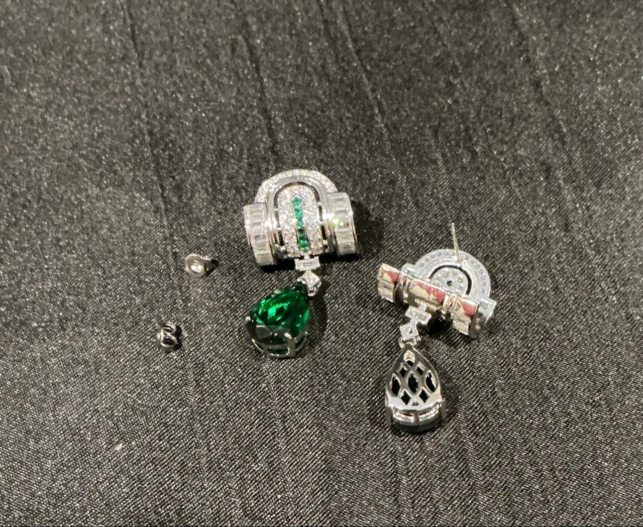 vintage art deco style earrings – photo 3