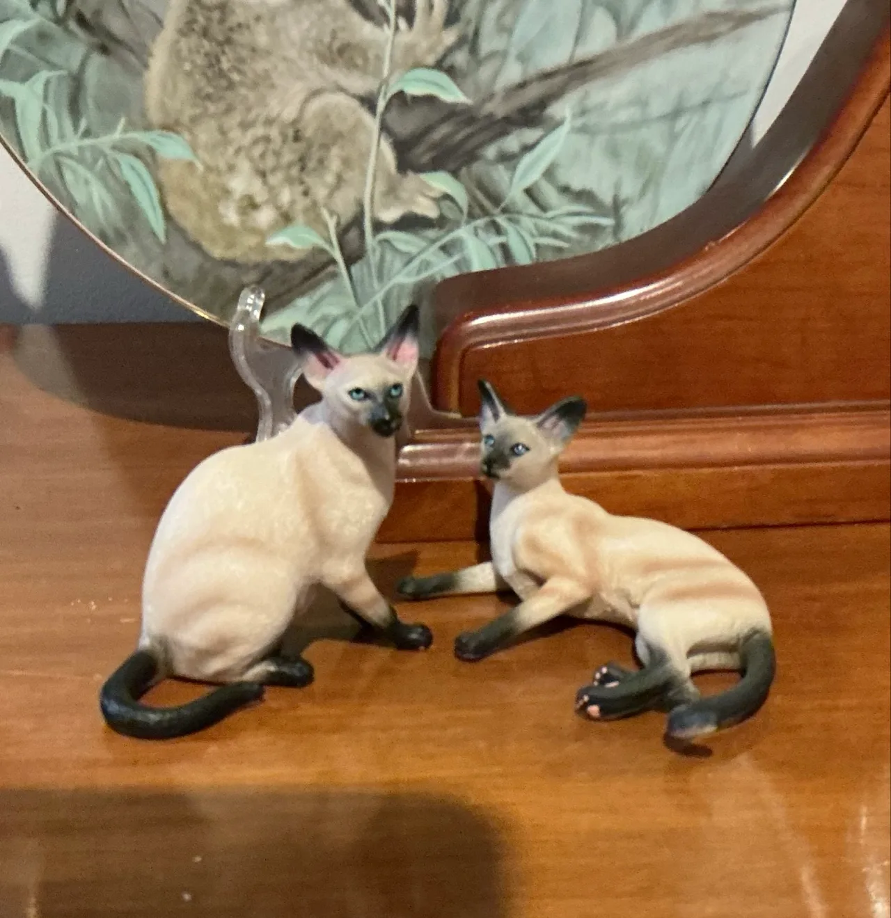 siamese cat pair figurines – photo 2