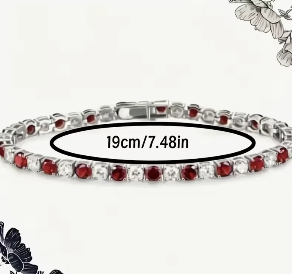 Elegant Stainless Steel Crystal Tennis Bracelet — photo 3