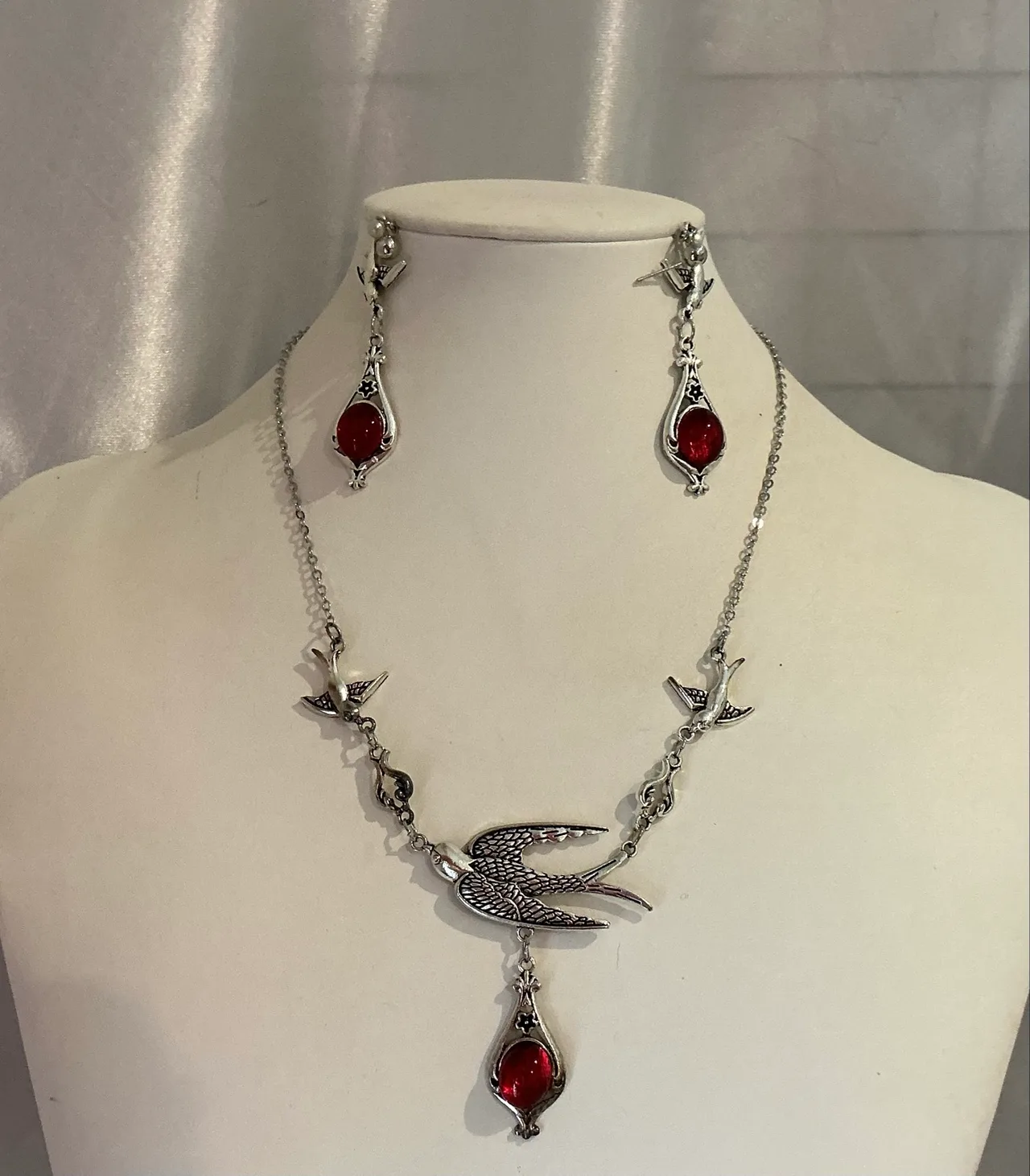 art deco inspired necklace and earrings set – photo 2