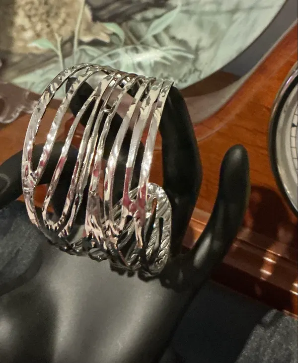 stainless steel cuff bangle