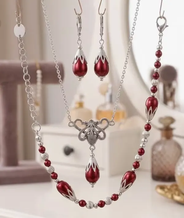 Art deco inspired jewellery set