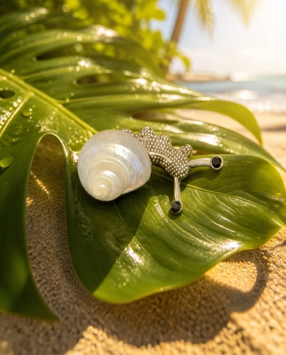 Elegant Sea Shell Decorative Brooch — photo 2