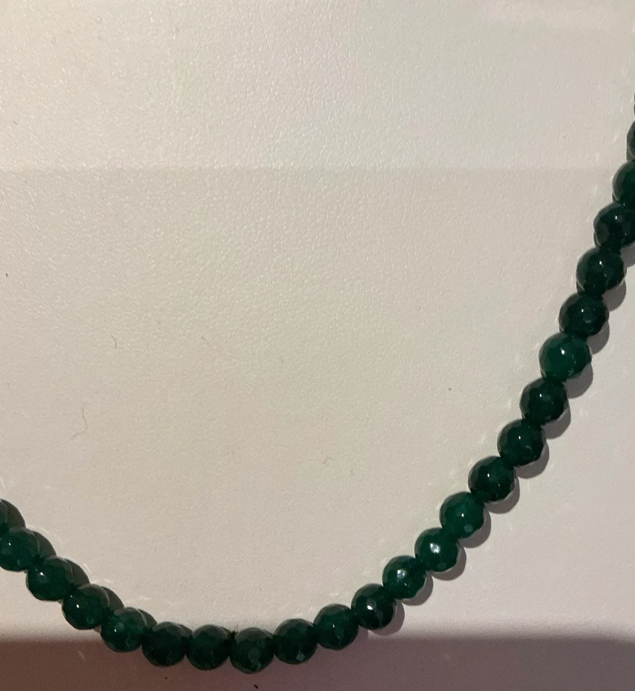 Elegant Emerald and Stainless Steel Necklace – photo 3